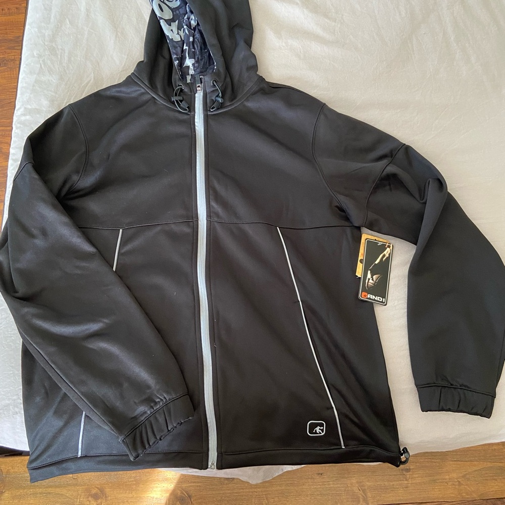 And1 Black Jacket with Silver Details
